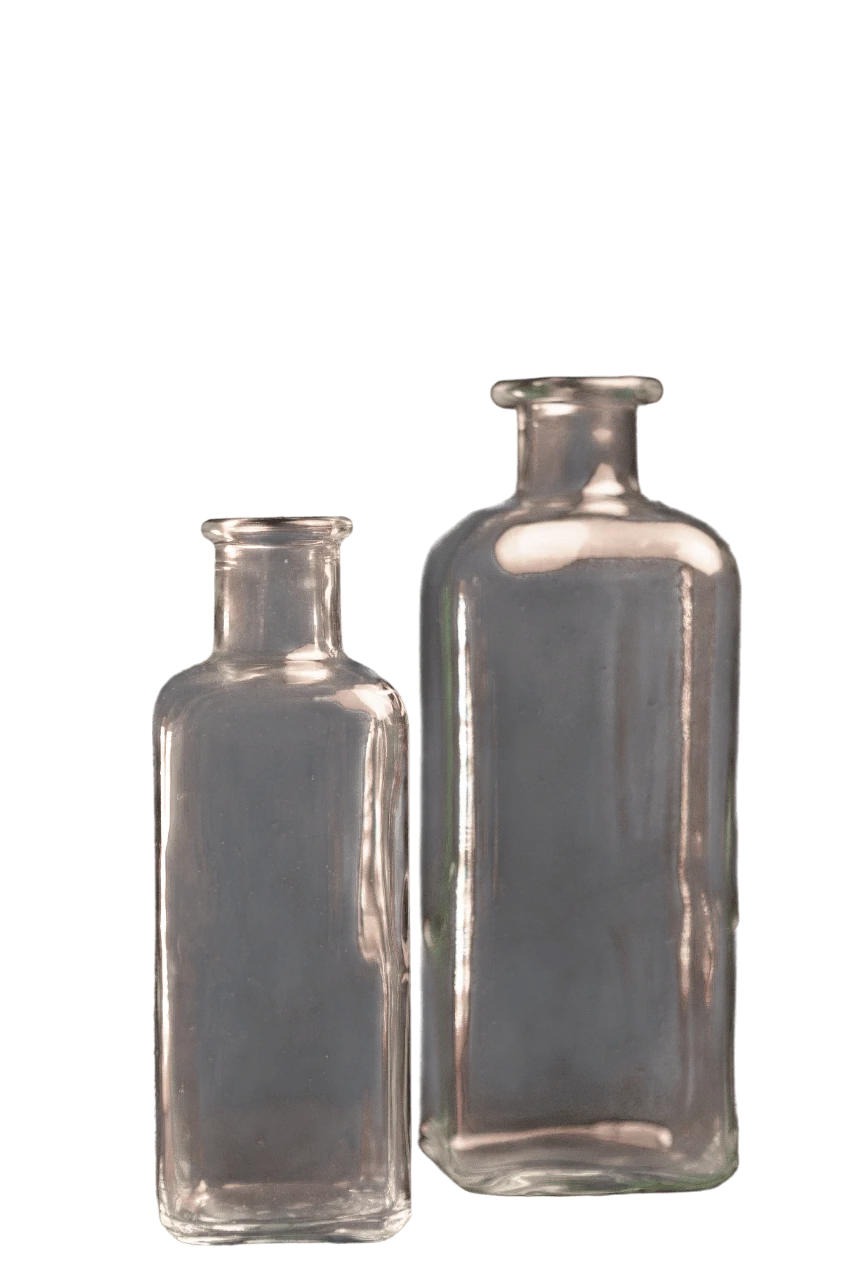 botella transparente